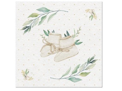 18063 1 obrusky airlaid 50ks 40x40cm hello baby