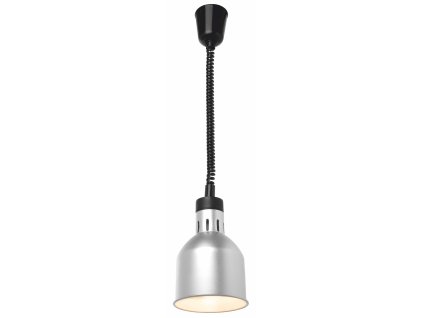 Lampa ohrevná strieborná Ø17cm