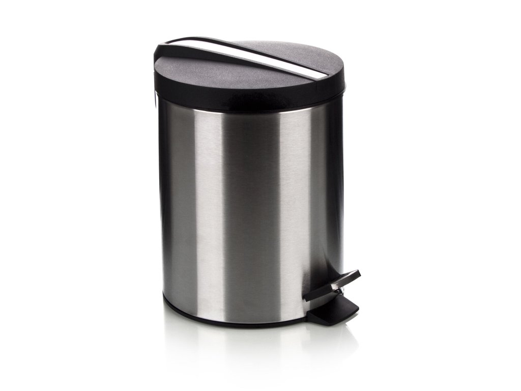 Koš odpadkový nášlapný 12l SOLISTE NEW kul.nerez, s vložkou PH