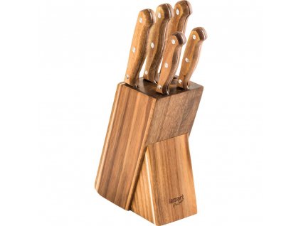 LT2080 SET 5 NOŽŮ V BLOKU WOOD LAMART
