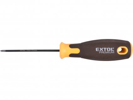 EXTOL PREMIUM 8819275 šroubovák křížový PZ SUPERGRIP, PZ 0x75mm, CrV