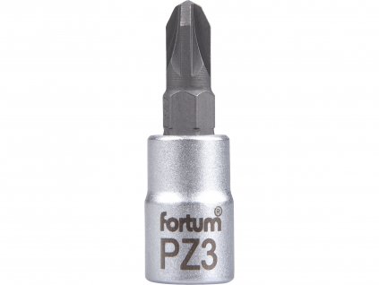 FORTUM 4701823 hlavice zástrčná 1/4" hrot pozidriv, PZ 3, L 37mm