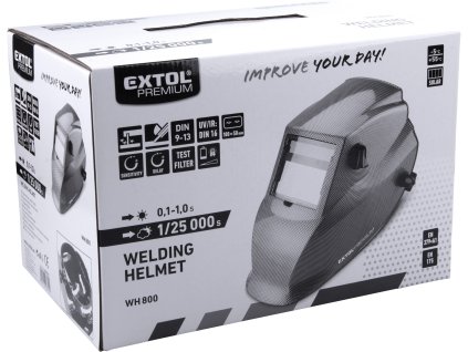 EXTOL PREMIUM 8898027 kukla svářecí samostmívací, karbonová