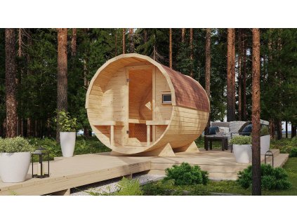 finská sauna KARIBU FASSAUNA 2 (66851)