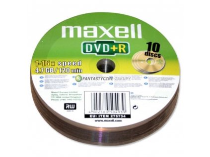 DVD+R 4,7GB 16x 10SH 275734 MAXELL