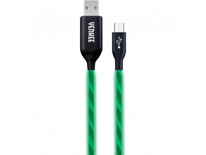 YCU 231 GN LED Micro USB kabel YENKEE