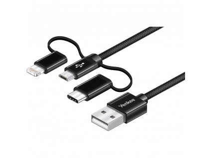 YCU 400 BK kabel USB / 3v1 / 1m YENKEE