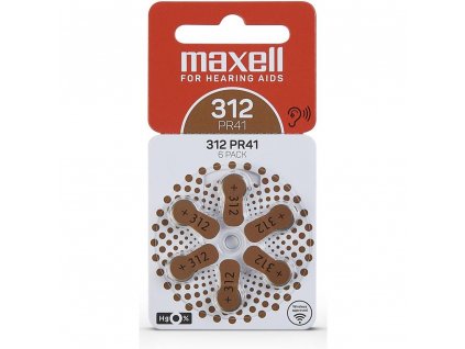 AZ312/PR41 ZINK AIR 6PK MAXELL