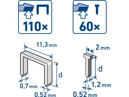 EXTOL CRAFT 402901 sponkovačka/hřebíkovačka aku, 4V Li-ion, 1300mAh, USB nabíjení