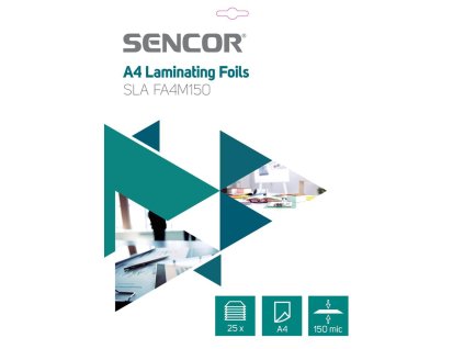 SLA FA4M150 Fólie A4 150mic 25ks SENCOR