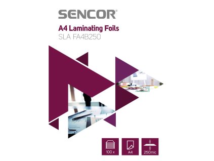 SLA FA4B250 Fólie A4 250mic 100ks SENCOR