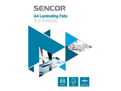 SLA FA4B200 Fólie A4 200mic 100ks SENCOR