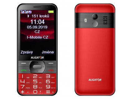 A900 GPS Senior červený+st.nab. ALIGATOR