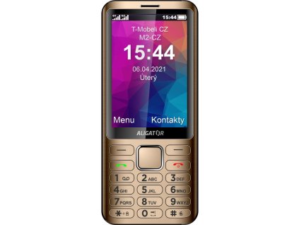 D950 Dual sim zlatý ALIGATOR