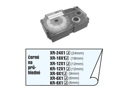 XR 24 X1 BARVÍCÍ PÁSKA CASIO