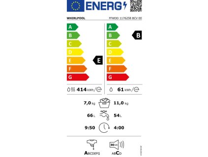 FFWDD 1176258BCV EE PRAČKA WHIRLPOOL
