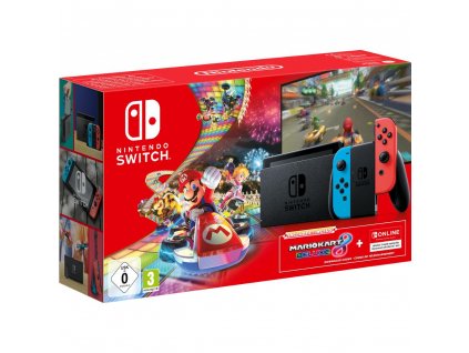 Nintendo Switch+Mario Kart 8 Deluxe+3M