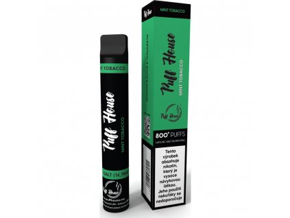 E-CIGARETA 800 MINT TOBACCO PUFFHOUSE