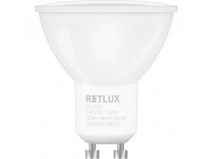 RLL 413 GU10 bulb 5W WW RETLUX