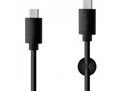 USB-C/USB-C kabel,PD,1m, 60W,černý FIXED