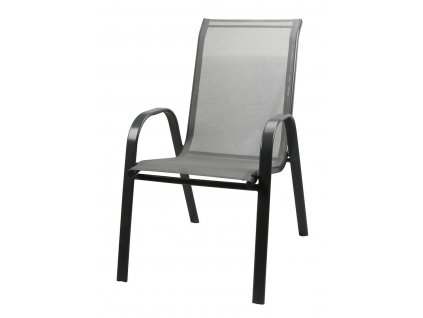 Židle zahradní 67x55x91cm ocel/textilén ČER