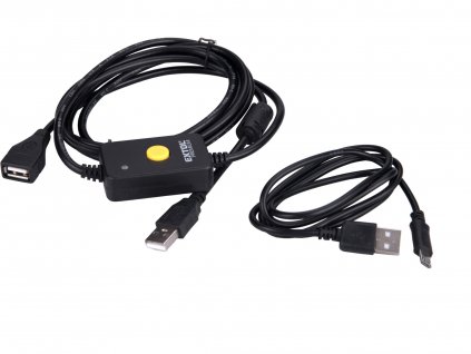 EXTOL PREMIUM 8825221A kabel pro přenos dat k posvkám 8825221 a 8825224, USB (m) - (vstup i výstup), délka 2,8m