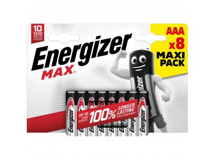 LR03 4+4BP AAA MAX Alk ENERGIZER