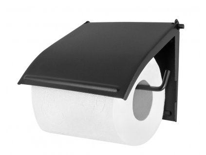Držák na WC papír 16x12,5x1,8cm kov.ČER