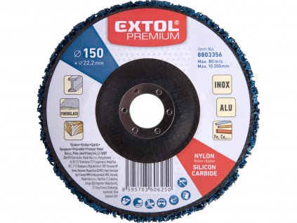 EXTOL PREMIUM 8803356 kotouč brusný nylonový, O 150x14mm, nylon/abrazivo SiC