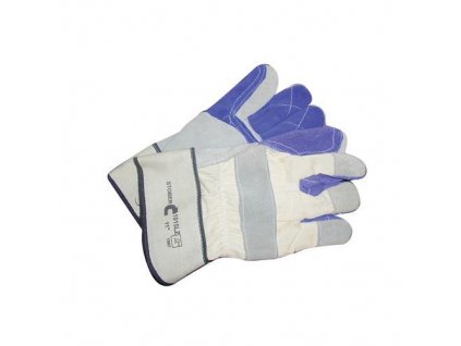 Rukavice MAGPIE tkanina/hovězí štípenka