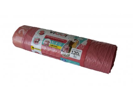 Pytle na odpadky zatah.120l (8ks) 70x110cm 4 SEASONS aroma MALINY