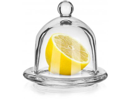 Dóza na citron  9,5cm LIMON skleněná