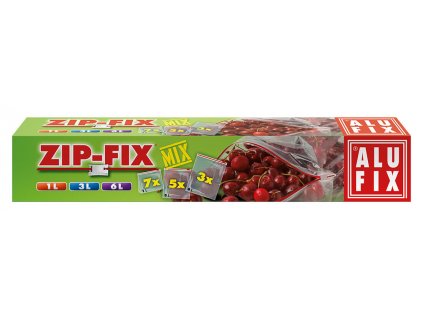 Sáček se zipem sada 15ks (mix 1l+3l+6l) ALUFIX