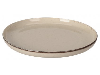 Talíř dezertní 19cm porcelánový BÉŽ, HN lem