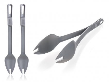 Kleště kuchařské 32cm nylon Culinaria Grey