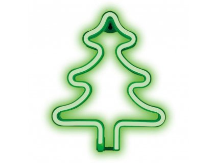 LED neon Vánoční strom zelený FOREVER