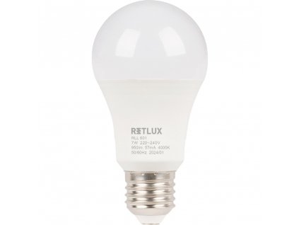 RLL 601 A60 E27 bulb 7W CW D RETLUX