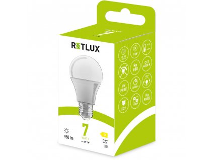 RLL 601 A60 E27 bulb 7W CW D RETLUX