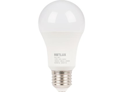 RLL 607 A60 E27 bulb 12W CW D RETLUX