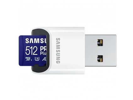MicroSDXC 512GB PRO Plus+USB adp SAMSUNG