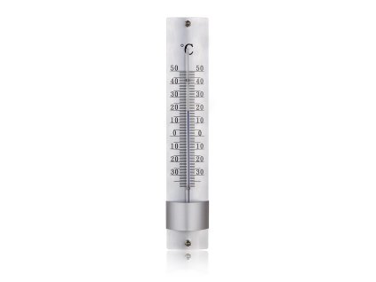 Teploměr 21,5cm kov.