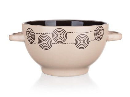 Miska 13,5cm SPIRÁLA keramická KRÉM