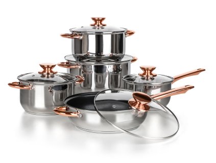 Sada nádobí 10díl. nerez/měď SWING Copper