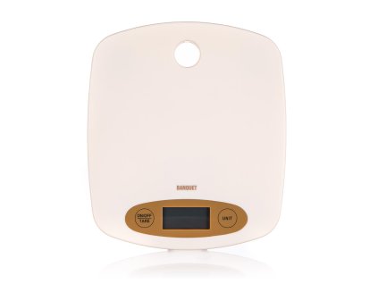 Váha kuchyňská plochá  5kg digitální KRÉM