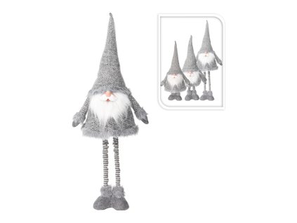 Dekorace SANTA 112cm teleskopické nohy STŘ/ŠE mix