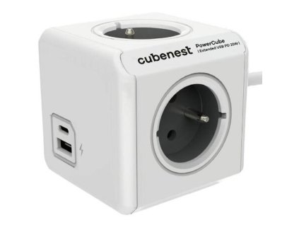 PowerCube Extended USB šedá 3m CUBENEST