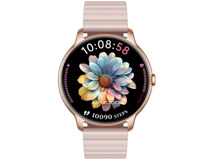 Slim se silikonovým řem.Rose gold ARMODD