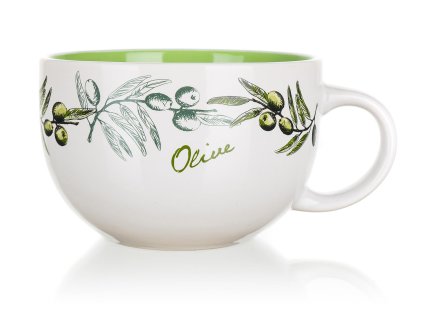 Hrnek JUMBO 660ml OLIVES keramický