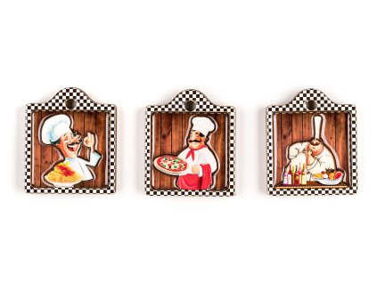 Magnetky CHEFS (3ks) mix dekorů