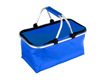 Košík kempingový skládací 48x24x28cm Al+polyester MO